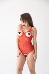 Göğüs Ve Özel Bölgesi Açık Fantezi Babydoll Gecelik