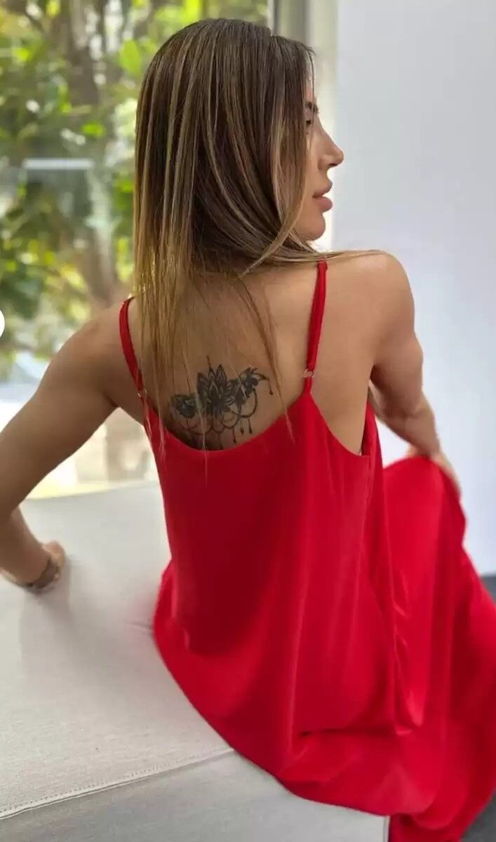 Areobin Uzun Elbise Kırmızı