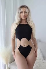 Zincir Detaylı Body Mayokini Siyah